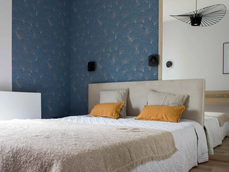 rakowicka novum sypialnia w kolorach niebieskich